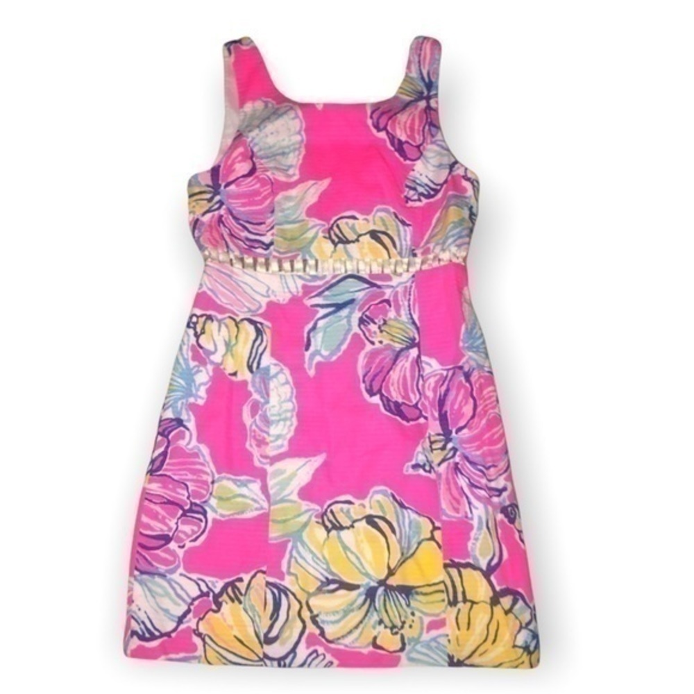 Lilly Pulitzer sleeveless Iggy floral shift dress - Picture 2 of 6